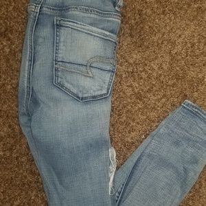 Destroyed American Eagle skinny jeans